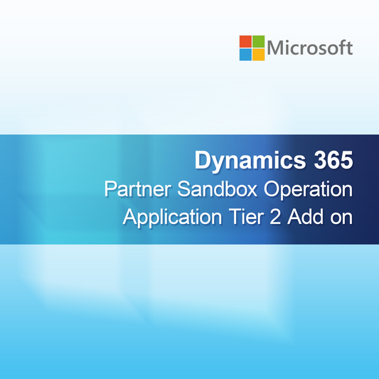 Dynamics 365 Partner Sandbox Operațiune Strat Aplicație Nivel 2 Modul adițional